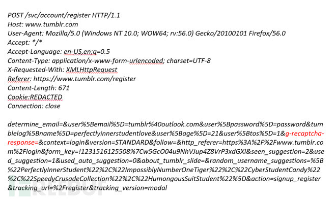 如何分析绕过Tumblr用户注册过程中的reCAPTCHA验证